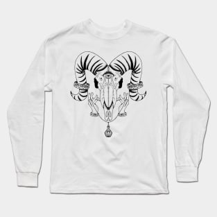 Sheep skull biblically accurate angel Long Sleeve T-Shirt